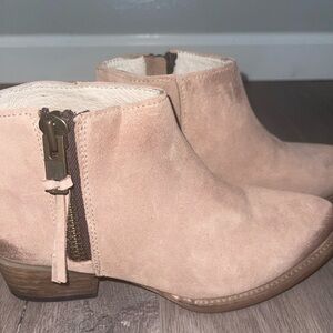 Onyx ankle suede bootie, by Freebird.